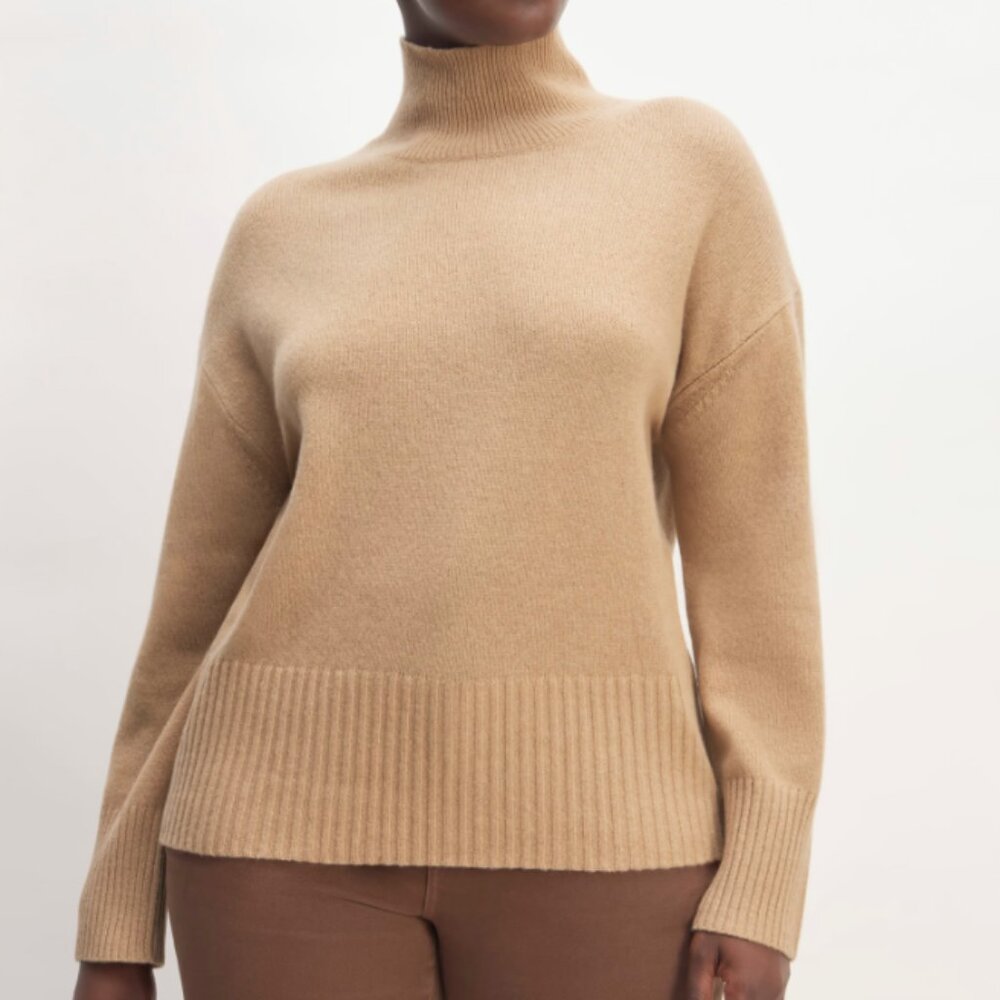 Everlane Camel/Tan Turtleneck Sweater